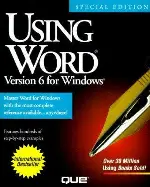 Using Word Version 6 for Windows (Using ... (Que))